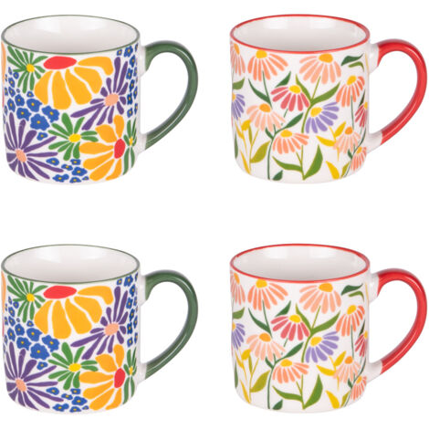 Table Passion - Coffret de 4 mugs Floral Muse 35 cl