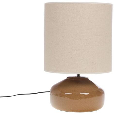 Amadeus - Lampe Domitille marron en céramique 54 cm (1/3)