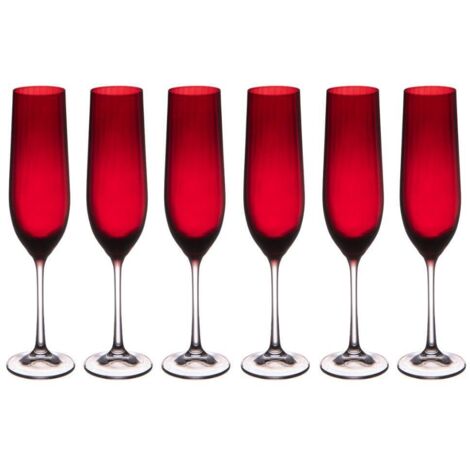 Table Passion - Flûte rouge Santa 19 cl (lot de 6) (1/3)