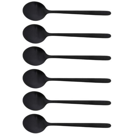 Jean Dubost - Cuillère à café Anuradha noire (lot de 6) (1/2)