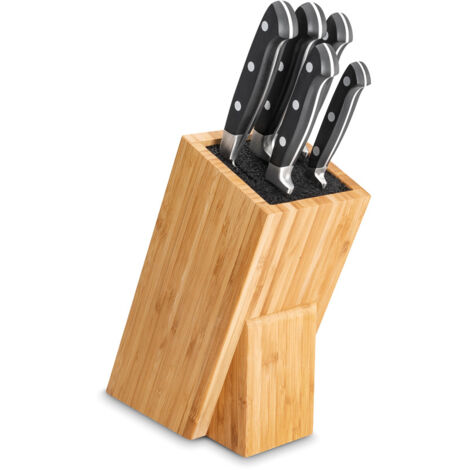 Tarrerias Bonjean - Bloc en bois de 5 couteaux forgé Georges noir (1/2)