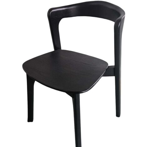 Amadeus - Chaise de salle à manger en bois noir Félix (1/2)