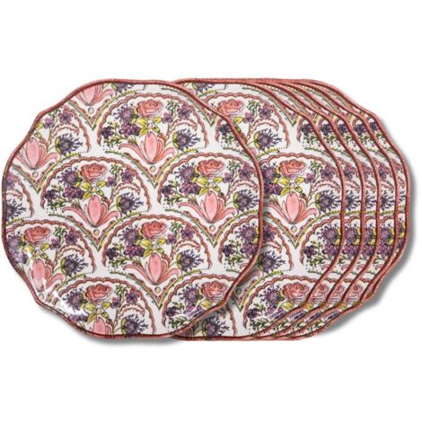 Table Passion - Assiette plate Jaipur 27 cm (lot de 6) (1/3)