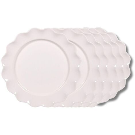 Table Passion - Assiette à dessert beige Agra 21 cm (lot de 6)