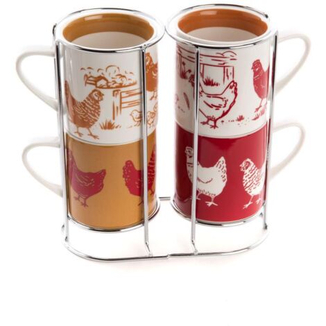 Amadeus - Coffret de 4 tasses déjeuner Maggie
