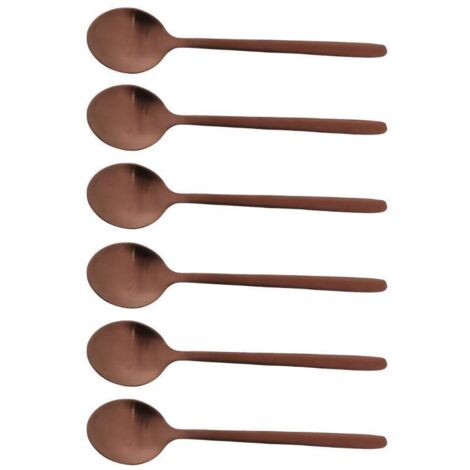 Jean Dubost - Cuillère à café Anuradha cuivre (lot de 6)