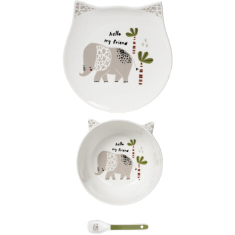 Table Passion - Service enfant 3 pièces Éléphant (1/3)