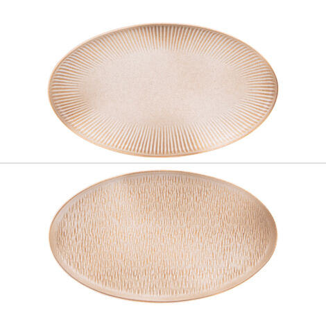 Table Passion - Plat ovale Miyaki 33x21 cm (1 modèle aléatoire)