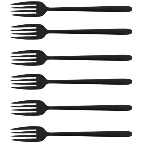 Jean Dubost - Fourchette de table Anuradha noire (lot de 6) (1/2)