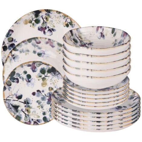 Table Passion - Service d'assiettes Garden 18 pièces