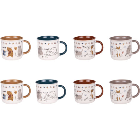 Table Passion - Coffret de 8 tasses Chat 11 cl