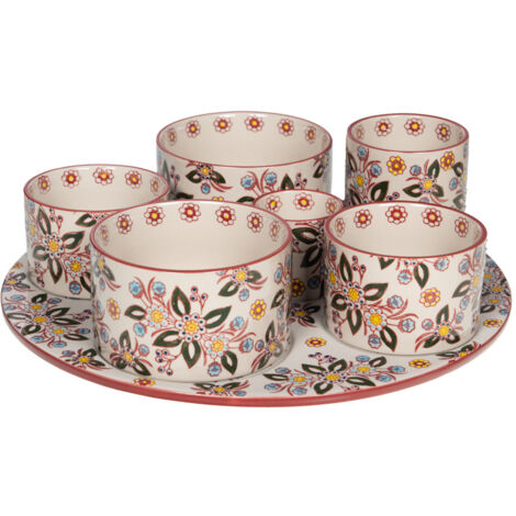 Table Passion - Service apéritif 6 pièces Siena 31 cm (1/4)
