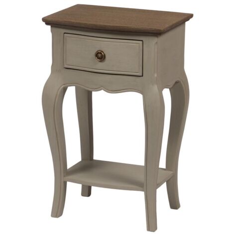 Amadeus - Table de chevet 1 tiroir beige en bois L40 cm Maddy (1/5)