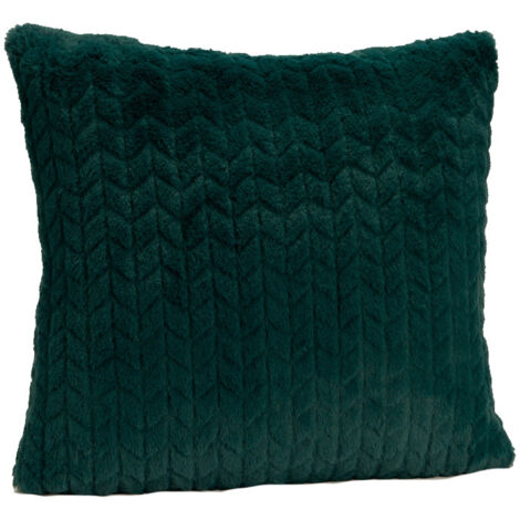Amadeus - Coussin émeraude chevron 40x40 cm (1/2)
