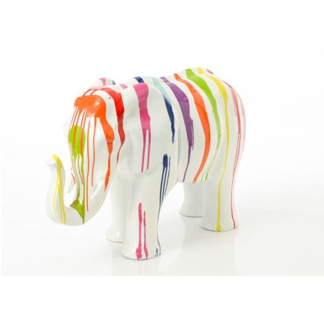 Amadeus - Eléphant Trash blanc 58 cm