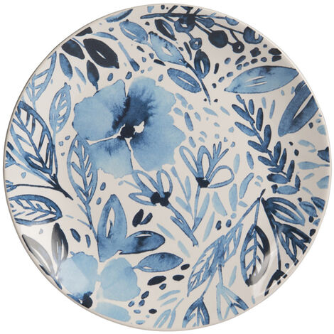 Trend - Assiette à dessert Jardin bleu 21,5 cm (lot de 6) (1/3)