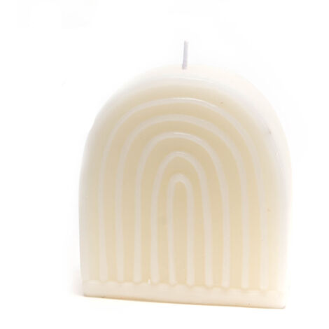 Amadeus - Bougie Rainbow grand modèle blanche (lot de 6) (1/2)
