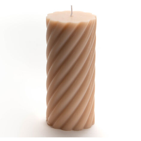 Amadeus - Bougie Torsade Grand modèle nude (lot de 6)
