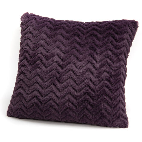 Amadeus - Coussin Chevron 40x40 cm prune