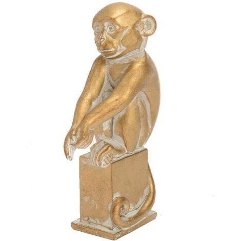 Statuette Singe en résine or (1/2)