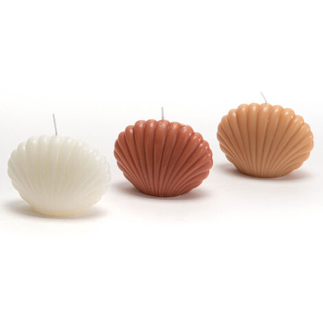 Amadeus - Bougie coquillage nude (lot de 8)