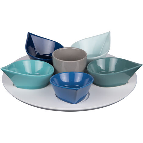 Table Passion - Service apéritif 7 pièces Océan 34 cm (1/3)