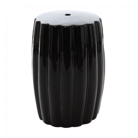 Amadeus - Tabouret en céramique noir H44 cm Hortance (1/2)