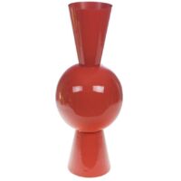 Amadeus - Vase Gatsby brique en métal 66 cm