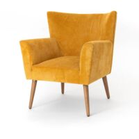 Amadeus - Fauteuil Léon moutarde