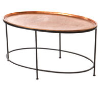 Amadeus - Table basse ovale cuivre