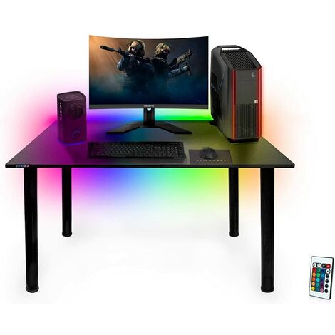 Bureau gaming led  Optez pour le meilleur bureau PC Gamer LED