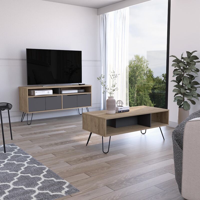 Conjunto Vegas, Mueble Para Tv + Mesa De Centro