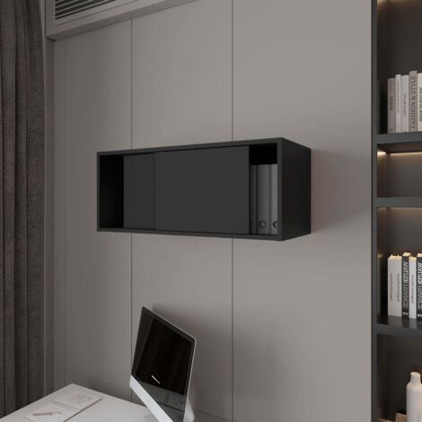 Anegan gabinete flotante con puerta corredera para almacenamiento (1/4)