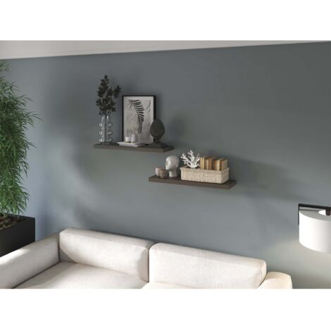 Estante flotante 80 x 25 (x2) Olivo