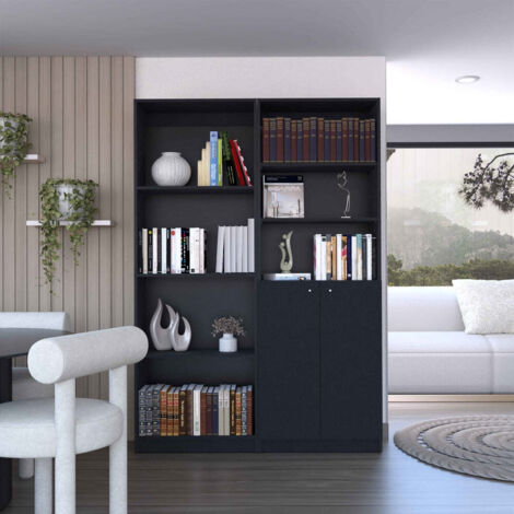 Combo de Bibliotecas con Estilo Sofisticado y Diseño Modular (1/5)