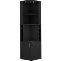 Mueble Bar Esquinero Kava Beijing, con botelleros