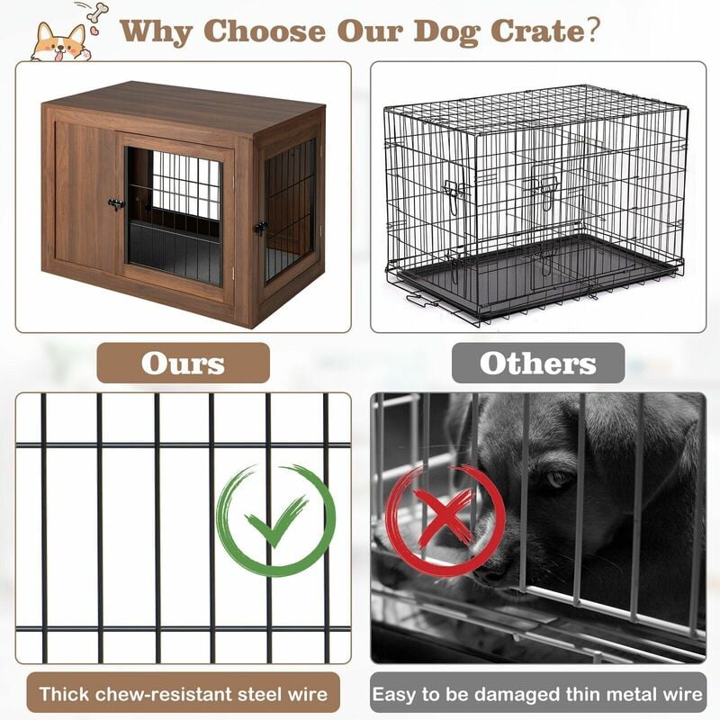 Thick metal dog sales crate