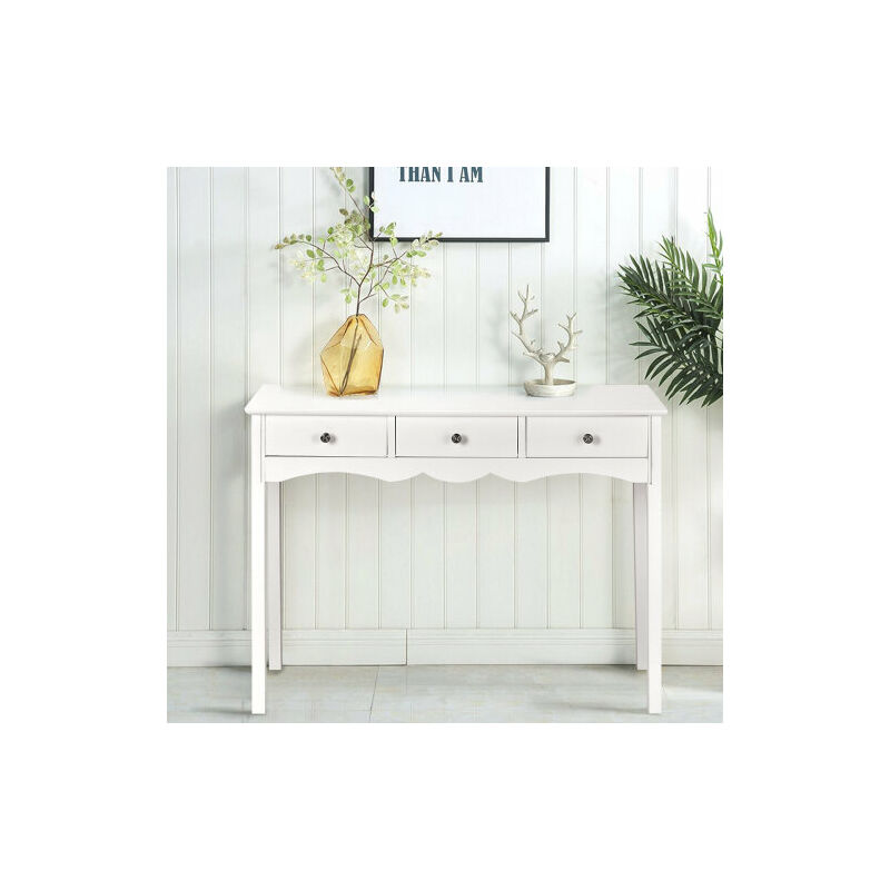 Console Table Accent Dressing Table 3 Drawer