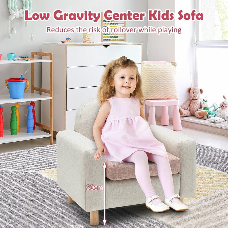 Kids 2025 sofa pink