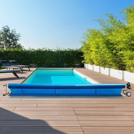 6.7 m Adjustable Above Ground Pool Solar Cover Reel Pool Cover Reel Roller  Set