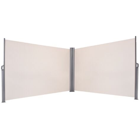 1.8x6M Retractable Folding Side Awning Screen Garden Privacy Divider Wind Fence