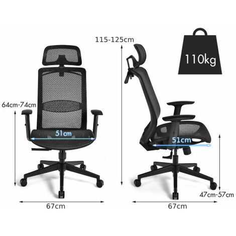 Gymax mesh on sale office chair