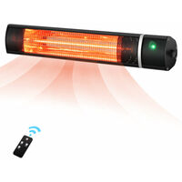 1500W Electric Infrared Heater Wall Mounted Garden Patio Heater