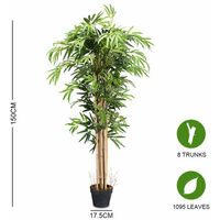 150CM Artificial Tree Realistic Fake Bamboo Plant In/Outdoor Decor