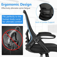 Ergonomic Mid-Back Tall Drafting Chair Height Adjustable Swivel Task Chair