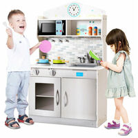 Wooden Kids Play Kitchen Children?s Role Play Pretend Set Toy Gift