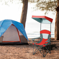 Canopy Chair Sunshade Folding Chair W/ Cup Holder & Carrying Bag