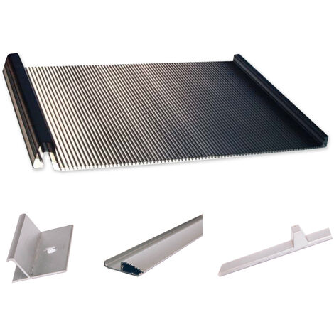 Kit 4 Placas de policarbonato Compacto con sistema engatillado - Placa  policarbonato 1,3 mm - Medidas finales 3000 x 1000mm