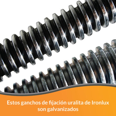 Ironlux - Pack 6 Placas de Policarbonato Celular Transparente Compacto  200x105cm - 6 mm - Plancha Alveolar Multiuso - Ideal