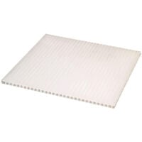 IRONLUX - Kit 10 Planchas policarbonato transparente para falso techo 6mm - Medida exacta: 595x595 para encajar en las guías - Protección UV